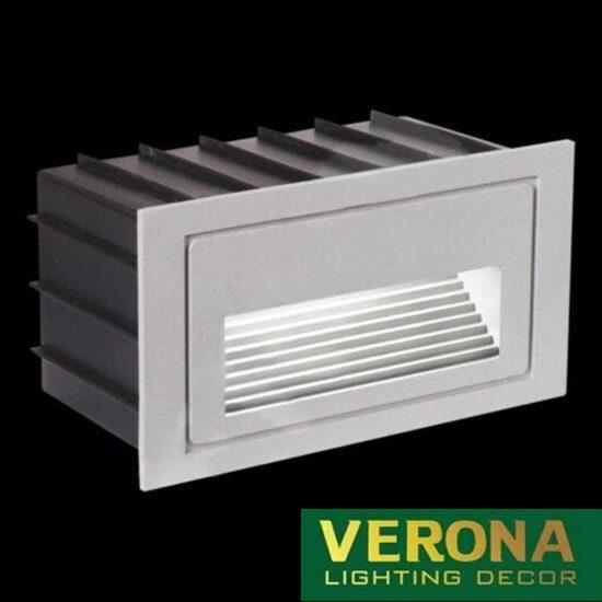 Đèn âm cầu thang Verona L110 x H60 - 3W, Vỏ Xám