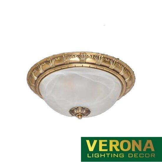Đèn mâm Verona ốp trần Đồng Ø300 x H150