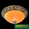 Đèn mâm Verona ốp trần Đồng Ø500, E27