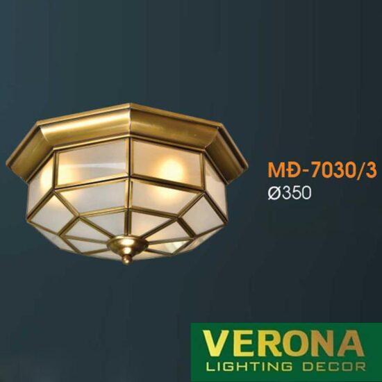 Đèn mâm Verona ốp trần Đồng Ø350