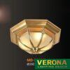 Đèn mâm Verona ốp trần Đồng Ø350, E27