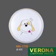 Đèn mâm Verona ốp trần Mica Ø400, ánh sáng 3 chế độ