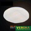 Đèn mâm Verona ốp trần Mica Ø380 x H100, ánh sáng 3 chế độ