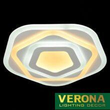 Đèn mâm Verona ốp trần Led Ø500 x H100, Có Remote, ánh sáng 3 chế độ