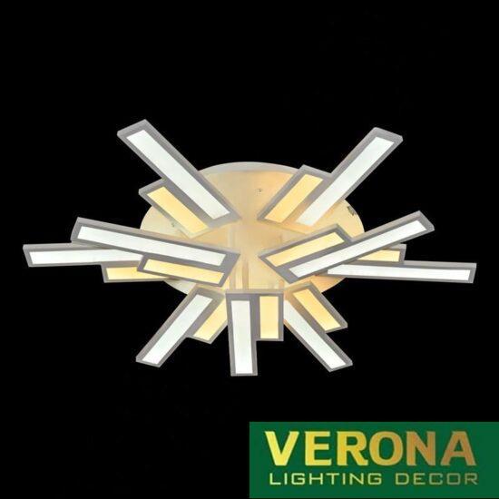 Đèn mâm Verona ốp trần Led Ø850 x H150, ánh sáng 3 chế độ