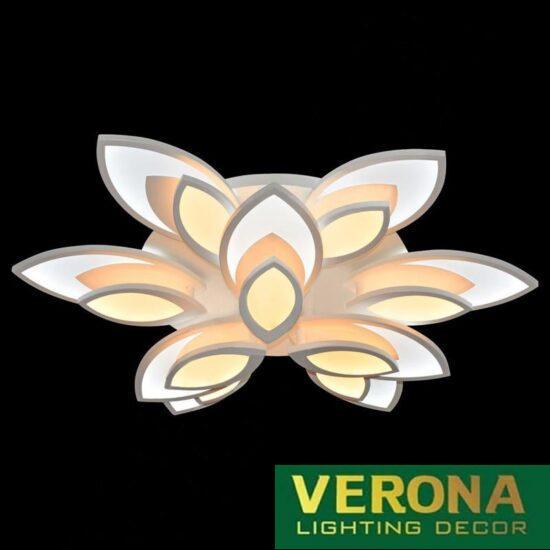 Đèn mâm Verona ốp trần Led Ø600 x H150, ánh sáng 3 chế độ