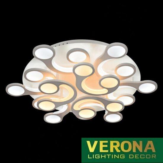 Đèn mâm Verona ốp trần Led Ø700 x H100, ánh sáng 3 chế độ