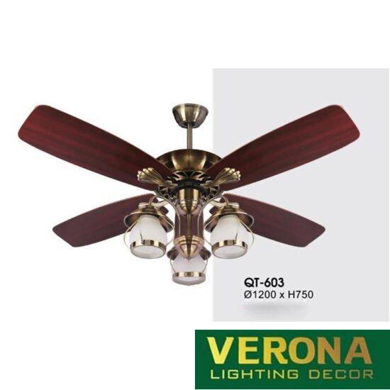 Quạt trần đèn Verona Ø1200 x H750