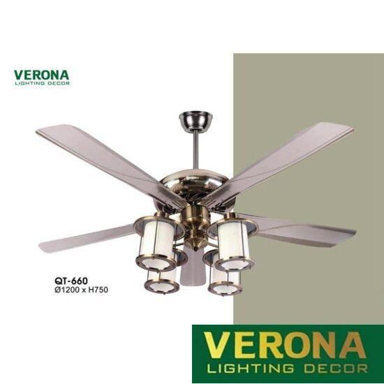 Quạt trần đèn Verona Ø1200 x H750