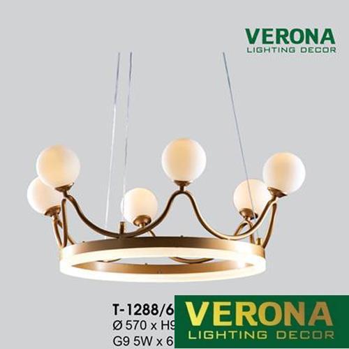 Đèn thả Verona Ø570 x H950, G9: 5W x 6