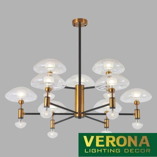 Đèn thả Led Verona nghệ thuật G9 5W x 9, G4 3W x 9, Ø950 x H700