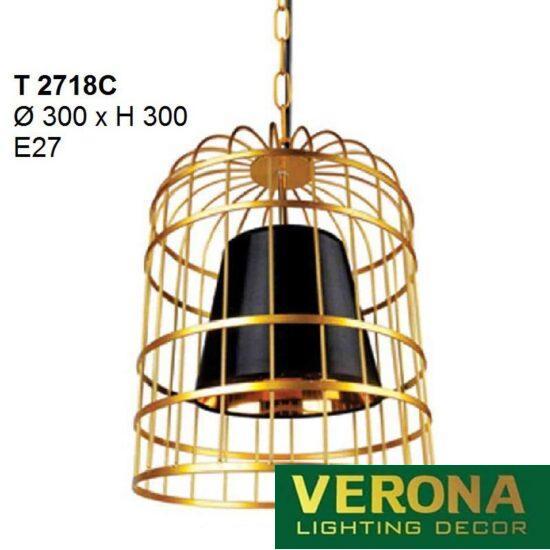 Đèn thả Led Verona nghệ thuật Ø330 x H400, ánh sáng 3 chế độ
