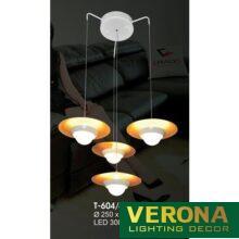 Đèn thả Verona Ø250 x H1000, LED 3000K