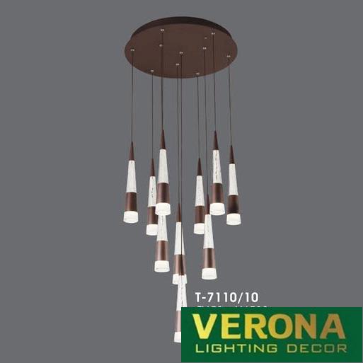 Đèn thả Verona Ø450 x H1500, LED 3000K, màu cafe