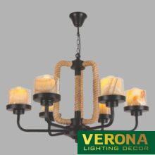 Đèn thả Led Verona nghệ thuật Ø550 x H700, E27 x 6