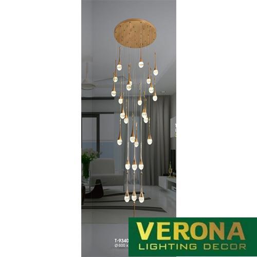 Đèn thả Verona Ø600 x H3400, ánh sáng 3 chế độ