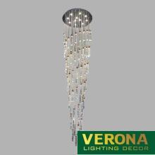 Đèn thả pha lê Verona Ø650 x H2700, LED