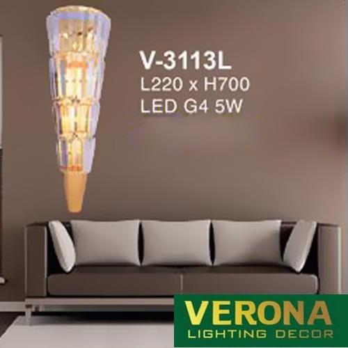 Đèn vách trang trí Led Verona G4 5W, L220xH700
