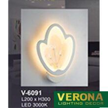 Đèn vách trang trí Led Verona 3000K, L200xH300