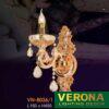 Đèn vách nến chao đá ngọc Verona L150xH450