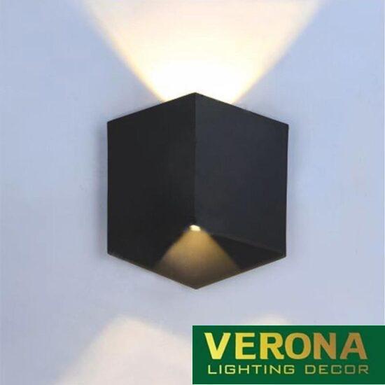 Đèn tường ngoài trời Verona L170 x H200 - 3W x 2, vỏ đen