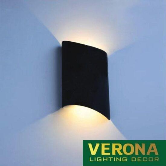 Đèn tường ngoài trời Verona L130 x H180 - 5W x 2, vỏ đen