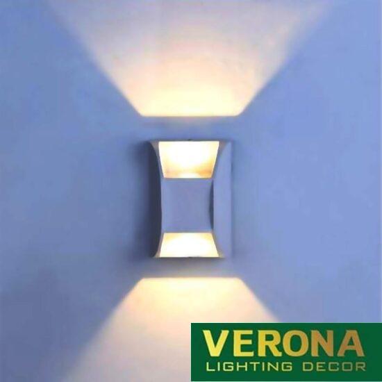 Đèn tường ngoài trời Verona L90 x H120 - 5W x 2, Vỏ Xám