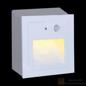 Đèn âm cầu thang Verona L90 x H90 - Cảm Ứng, Vỏ Xám