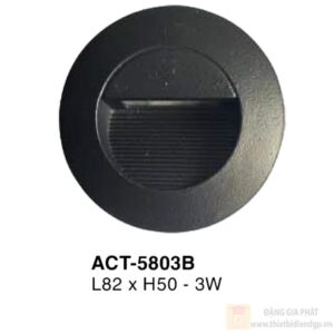 Đèn âm cầu thang Verona L82*H50 - 3W - vỏ đen