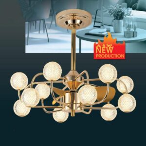 Quạt trần đèn trang trí Verona QT-1817/12 Ø680 x H450