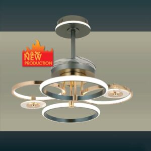 Quạt trần đèn trang trí Verona QT-9518 Ø600 x H500