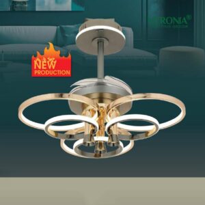 Quạt trần đèn trang trí Verona QT-9517 Ø600 x H500