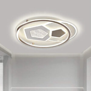 Đèn mâm tròn Veronia Ø500*H100 + Remote - ánh sáng 3 CĐ