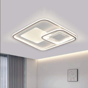 Đèn mâm vuông Veronia Ø500*H100 + Remote - ánh sáng 3 CĐ