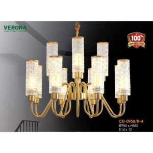 Đèn chùm đồng Verona Ø750*H540 - E14*12