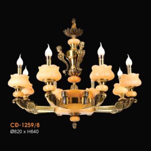 Đèn chùm đồng Verona Ø820*H640