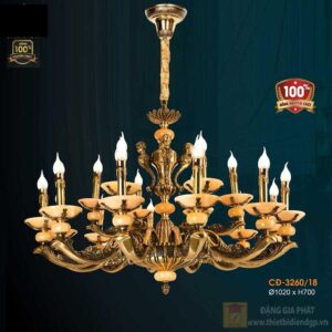 Đèn chùm đồng Ø1020xH700