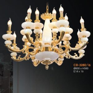 Đèn chùm đồng Verona Ø800*H560-E14*16