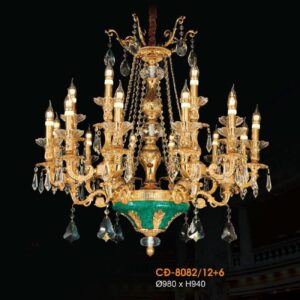 Đèn chùm nến đồng Veronia Ø980*H940