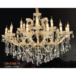 Đèn chùm nến pha lê L1000*H750