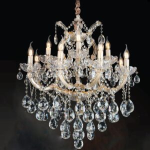 Đèn chùm pha lê nến Ø720xH720, E14x12