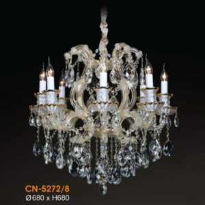 Đèn chùm nến pha lê VERONIA Ø680*H680