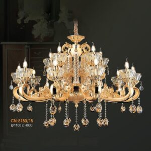 Đèn chùm nến pha lê Verona Ø1100*H900