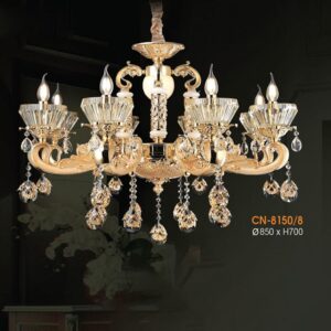 Đèn chùm nến pha lê Verona Ø850*H700