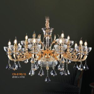 Đèn chùm nến pha lê Verona Ø980*H700