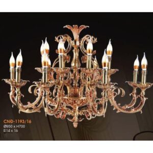 Đèn chùm nến đồng Ø950*H700, E14*16