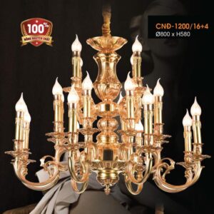 Đèn chùm nến đồng Verona Ø800*H580
