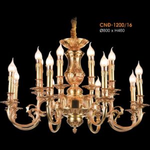 Đèn chùm nến đồng Verona Ø800*H460
