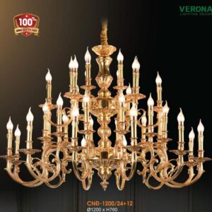 Đèn chùm nến đồng Verona Ø1200*H760
