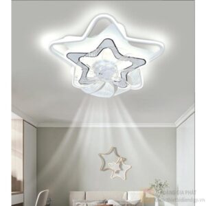 Quạt đảo trần đèn Verona ĐQ-496/6 Ø550*H150